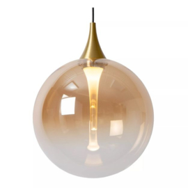 Lucide hanglamp Gisela led, 5-lichts amber glas