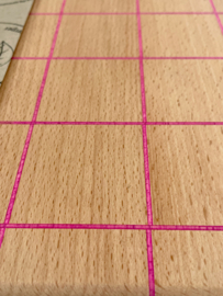 Snijplank / Tafelplank   Beuken & Pink