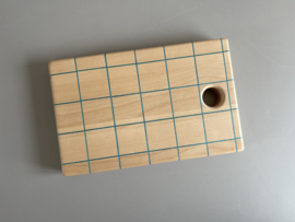 Cuttingboard / Snijplank Raster "Blauw"