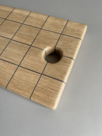 Cuttingboard / Snijplank Raster "black"