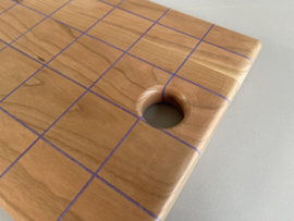 Cuttingboard / Snijplank Raster "Cherry Purple"