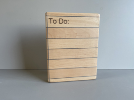 Cuttingboard / Snijplank "To Do list "