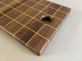 Cuttingboard / Snijplank Raster "Wengé Orange"