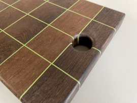 Cuttingboard / Snijplank Raster "Wengé Green"