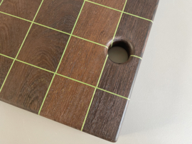 Cuttingboard / Snijplank Raster "Wengé Green"