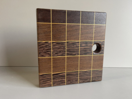 Cuttingboard / Snijplank Raster "Wengé Orange"