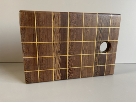 Cuttingboard / Snijplank Raster "Wengé Orange"