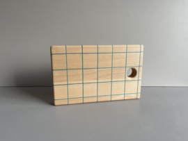 Cuttingboard / Snijplank Raster "Blauw"