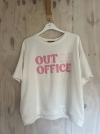 t-shirt met letters wit