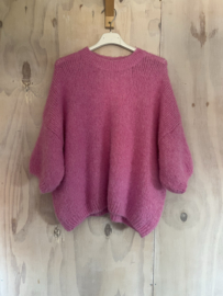 knitted top pink