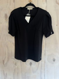 travel top - zwart Triple nine parels