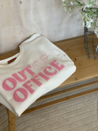 t-shirt met letters wit