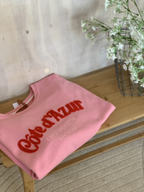t-shirt met letters roze