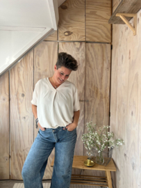 Basis blouse Off Withe