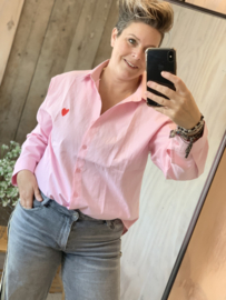 Blouse Love “licht roze”