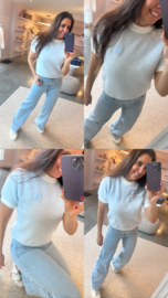 LINDE PULL BLAUW/STREEP