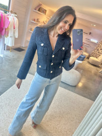 CARMEN VEST BLAUW