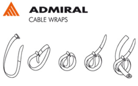 Admiral - Kabelbinder 26cm (set van 5 stuks) Bruin