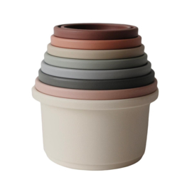 Mushie stacking cups Original