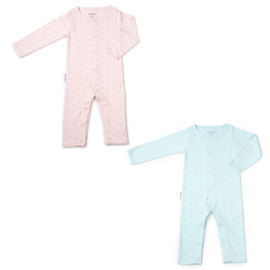 Frogs & Dogs Onesie Roze