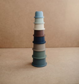 Mushie stacking cups Forrest