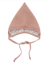 Knitted Hat peach 100% katoen
