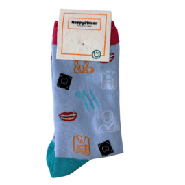 Happy2Wear tandarts sokken - Dental Care Blue