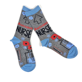 Verpleegkundige sokken Bloemen