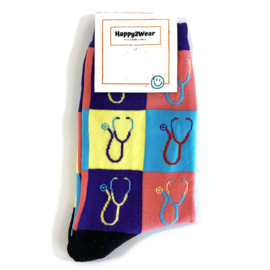 Happy2Wear medische sokken - Happy Stethoscoop