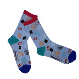 Happy2Wear tandarts sokken - Dental Care Blue