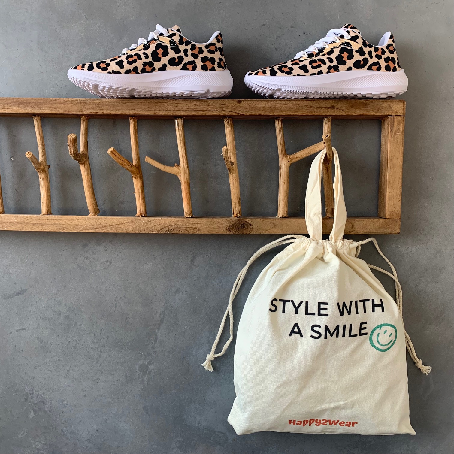 Happy2Wear Zorg Sneakers - Panter