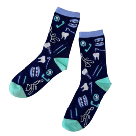 Happy2Wear sokken - Tandzorg en tandheelkunde - Marine