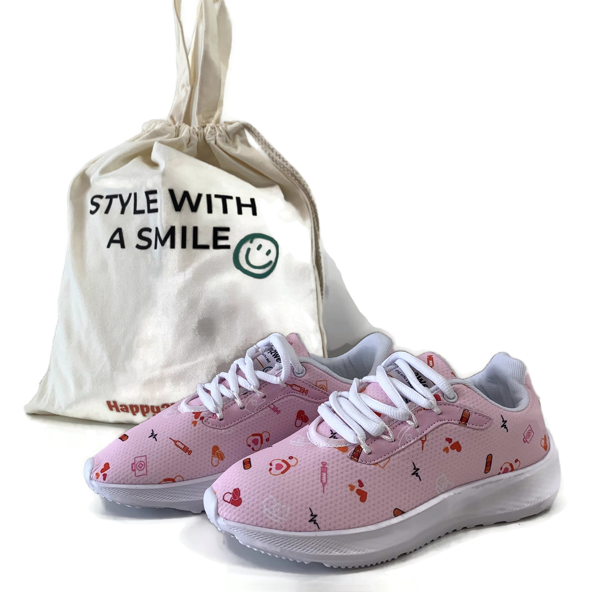 Happy2Wear Zorg Sneakers - Pink Care