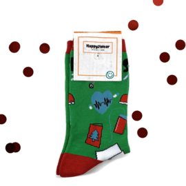 Happy2Wear Kerstsokken Verpleegkundige