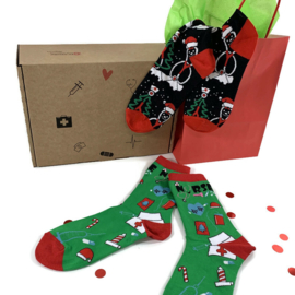 Happy2Wear Kerstsokken Verpleegkundige