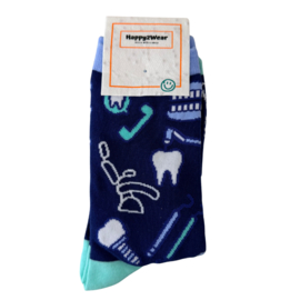 Happy2Wear sokken - Tandzorg en tandheelkunde - Marine