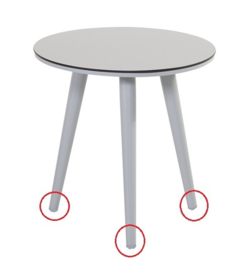 Hartman Sophie Studio Sidetable pootdoppen Misty Grey