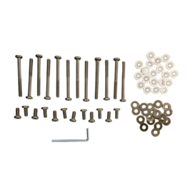 Hartman Tanger 168x105cm Gartentisch Montagesatz weiß