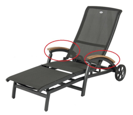 Hartman Da Vinci Lounger Armleggers Teak