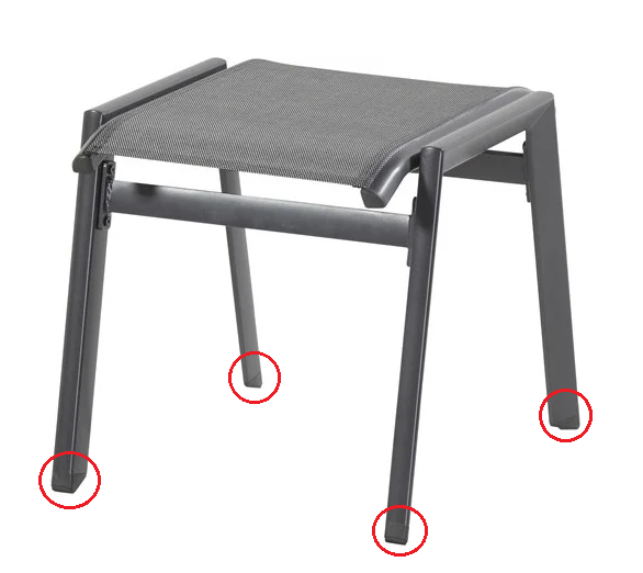 Hartman Aruba Hocker pootdoppen