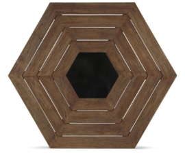 Hartman Hexagon 160cm tuintafelblad Vintage Brown