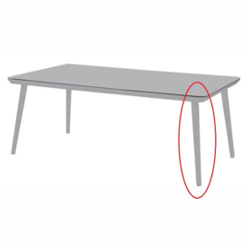 Hartman Sophie Studio tuintafel poot Misty Grey