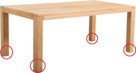 Hartman Palermo tuintafel pootdoppen