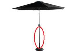 Hartman Sunline Parasol onderstok 300 cm