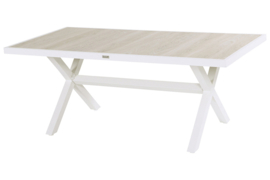 Hartman Canterbury 186x94cm tuintafel montageset Wit