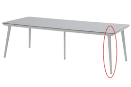 Hartman Sophie Studio tuintafel poot Misty Grey