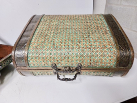 Houten koffers boho