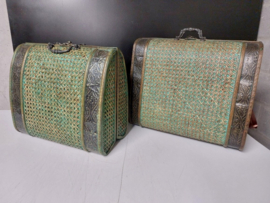 Houten koffers boho