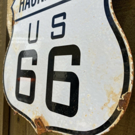 Route 66 emaille bord