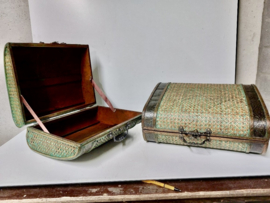 Houten koffers boho